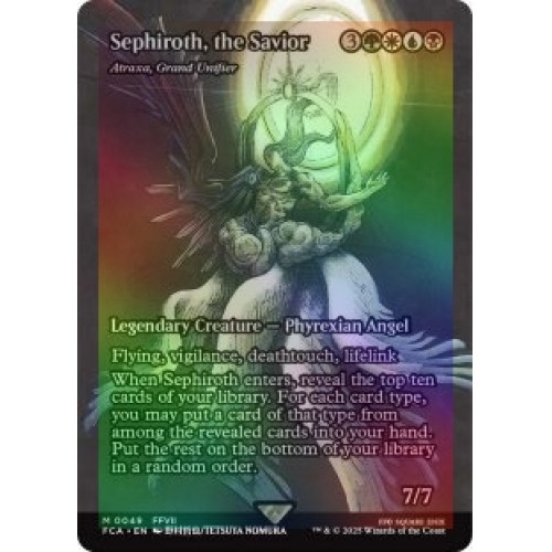 FOIL Sephiroth, the Savior 救済者、セフィロス Foil Sephiroth, The Savior (atraxa, Grand Unifier) (showcase