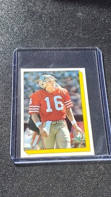 1986 Topps Stickers - Joe Montana #61