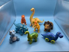 Dinosaur Toy Lot 8 Pc Kids Plastic Figures T Rex Triceratops Brontosaurus Mix