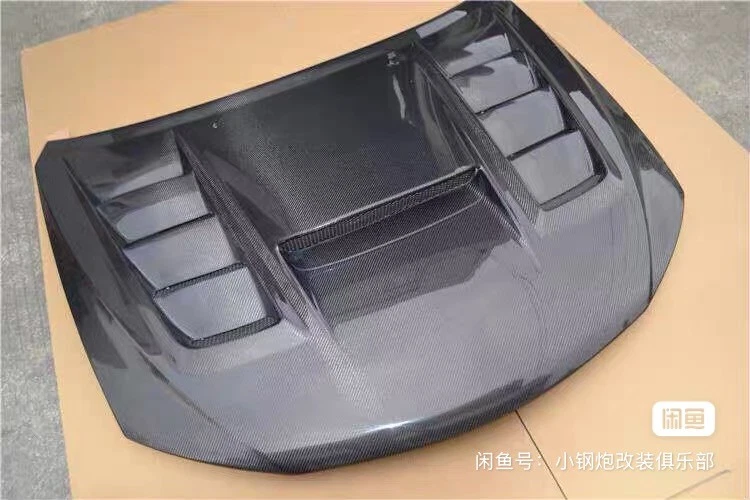 Capó ventilado de fibra de carbono real para Subaru WRX/STi GR GV 2008-2014 Foto 2 de 3