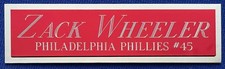 ZACK WHEELER Phillies NAMEPLATE FOR AUTOGRAPHED Signed BASEBALL-BAT-JERSEY-PHOTO