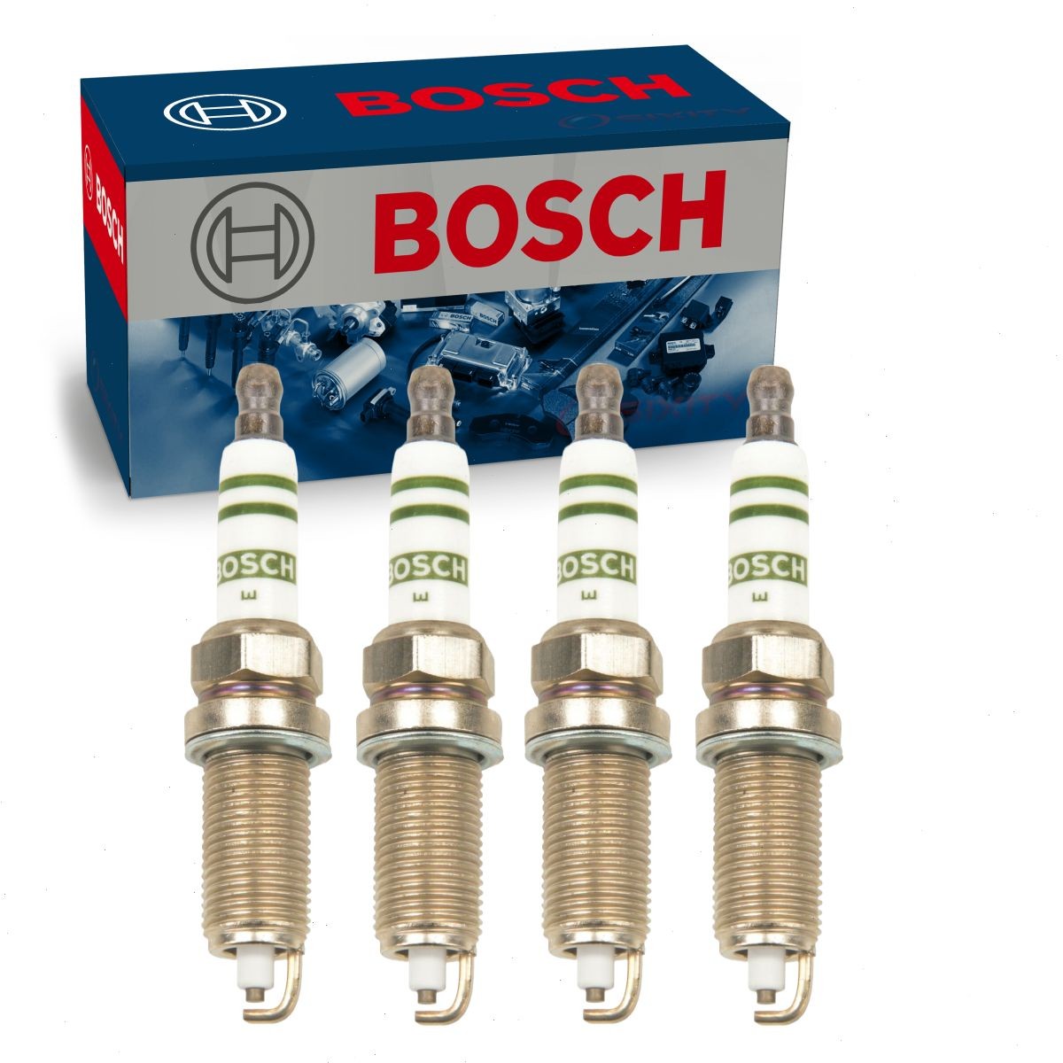 4 pc Bosch FR8TE2 Nickel Copper Spark Plugs for 92174 446 295DP Ignition ii