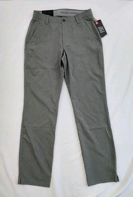 NWT Under Armour Golf Pants Match Play Flat Front Lightweight Notch Cuff  30x32