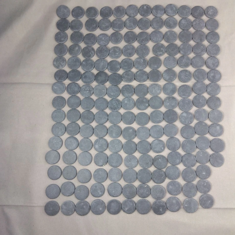 Japanese Vintage Goishi Go-Stone White & Black Stone W/ Dirty for Igo Board Game - Image 4 of 4