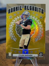 2025 Panini Donruss Optic Tyler Shough Rookie Recruits Gold Prizm /10 Saints