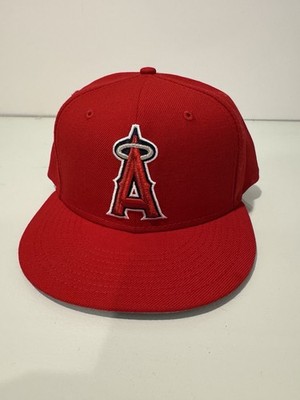Wool Authentic Collection California LA Angels New Era 59fifty Fitted Hat 7 3/4