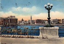 10183 Cartolina Bari (BA) Lungomare 1951 annullo animata