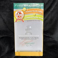 Medium Clear PET Door Replacement Flap 7 x 11.25 for Ideal Pet Doors w/ CIRCLE