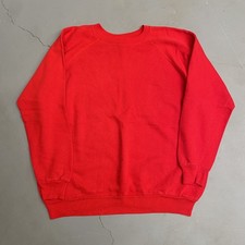 1980s RED Made in USA Raglan Sweatshirt