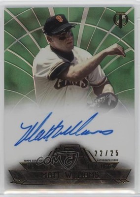 2014 Topps Tribute to the Pastime Green 22/25 Matt Williams #TPT-MW Auto 0b0