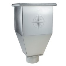 Titanzink Wasserfangkasten 100mm DN100 87mm 6tlg Rinnenkasten Rinnenkessel Zink