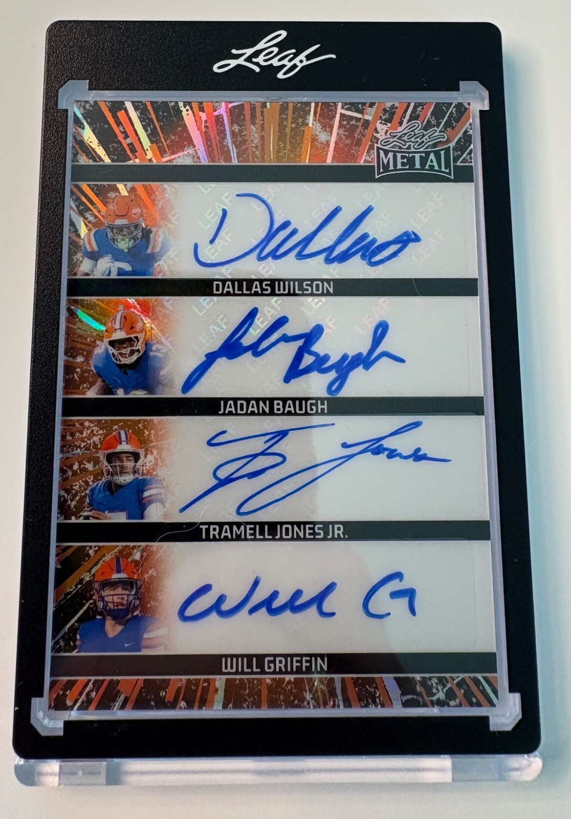 Jadan Baugh Dallas Wilson Tramell Jones Jr Will Griffin Auto /8 Auto 2026 Leaf