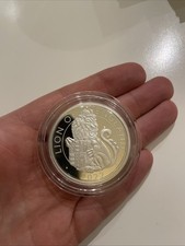 2022 Lion of England Tudor Beasts 2oz Silver Proof Coin Royal Mint with COA