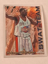 1996-97 Topps Chrome Season's Best Swat Team Hakeem Olajuwon #24