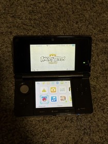 Nintendo 3DS Handheld System Cosmo Black With Charger Tested Working