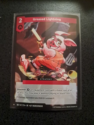 #ad #ad 2025 MetaZoo Greased Lightning 1 Star Rare Holo MZ1 147 214 $0.99