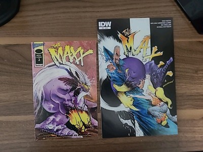 THE MAXX MIXED COMIC BOOK LOT (2) ~ MAX WIZARD MINI COMIC 2 & Maximized #23