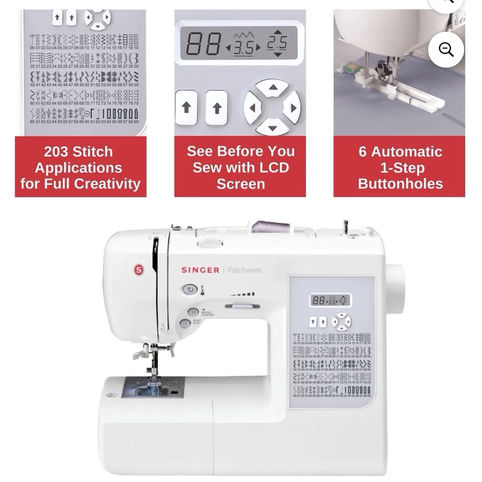 Singer 7285Q Patchwork Sewing & Quilting Machine BRAND NEW FACTORY SEALED! - Image 2 of 4