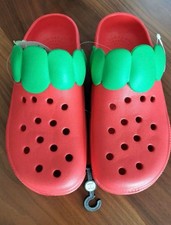 Strawberry Clog Sandals Slippers Women's Fruit Kawaii Red Size US 7-8 Japan