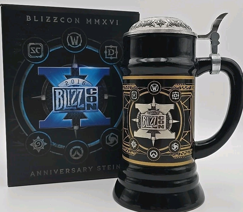 Blizzard Entertainment - Blizzcon  2016 - 10th Anniversary Collectible Stein New