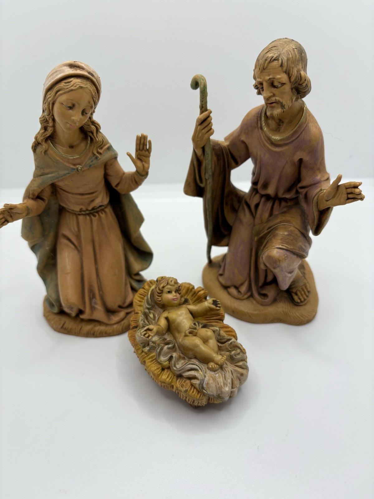 80’s Fontanini Depose Italy Nativity Figurines Holy Family Mary Joseph Jesus