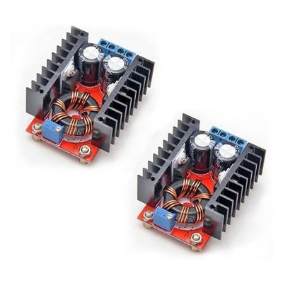 Gowoops 2PCS 150W DC-DC 10-32V to 12-35V Step Up Boost Converter Module Adjus...