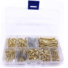 Jiayouy 248 Pieces 9 Types Electric Guitar Screw Kit Guitar Mounting Screws Asso