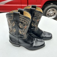 Vintage 1940s/ 1950s Neolite Toddler Child  s Black Cowboy Boots