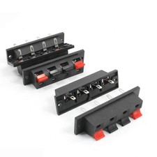 Single Row 4 Pin 4 Position Speaker Terminal Board Connectors 5 Pcs