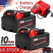 Battery or Charger For Milwaukee M18 Lithium 8.0AH Extended Capacity 48-11-1860