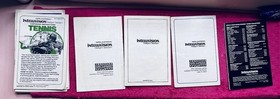 INTELLIVISION GAME LOT OF 12 MANUALS +2 CATALOGS-CHESS MOTORCROSS/TRON/MISSION X