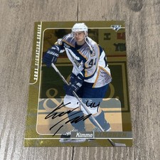 2000-01 ITG #103 Kimmo Timonen Be A Player Signature Series Auto Gold