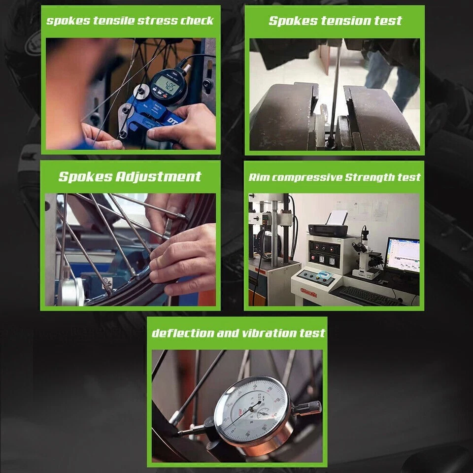 For Kawasaki 17" Supermoto Wheel Rotor Set KX250F KX450F 06-18 KX125 KX250 06-08 Foto 4 de 4