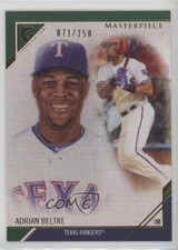 2017 Topps Gallery Masterpieces Green 71/250 Adrian Beltre #MP-6 HOF 04br