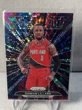2021-22 Panini Prizm #13 Damian Lillard Fearless Fast Break Blazers