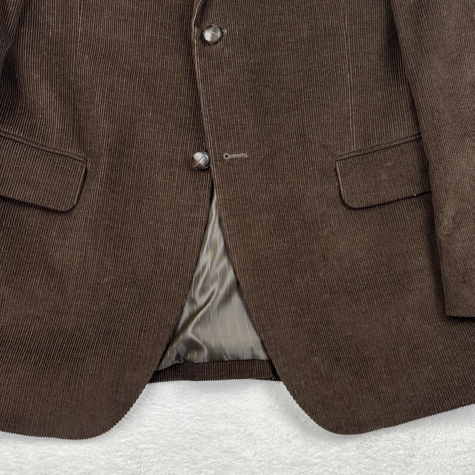 Dockers Men’s Brown Corduroy Sport Coat Blazer Jacket Size 38R Cotton Classic - Image 2 of 4