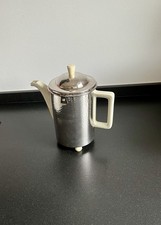 Isolierkanne Hutschenreuther WMF Thermohülle versilbert 1l D.R.P.  Art Deco Top