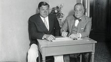 Home Run King Babe Ruth Col Jacob Ruppert late owner of New York Ya- Old Photo
