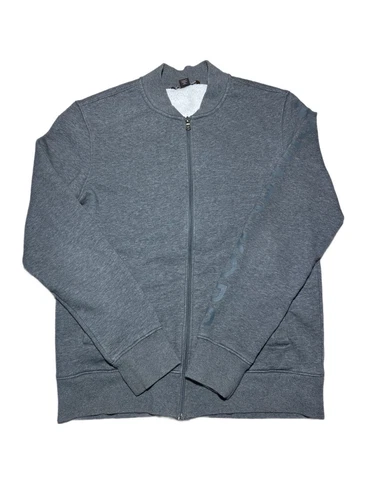 Giubbotto Bomber Michael Kors Uomo Fullzip Taglia M Grigio Cotone Elasticizzato Felpa