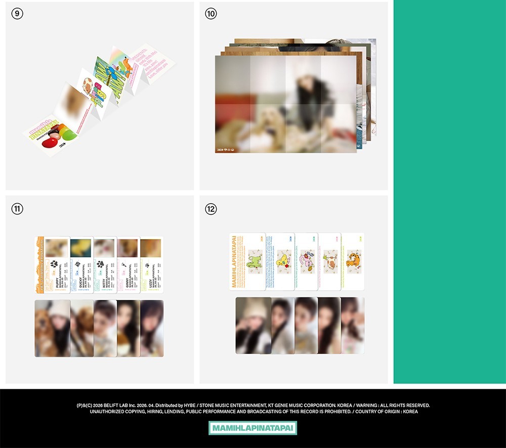 ILLIT MAMIHLAPINATAPAI 4th Mini Album PAW PAW 5 Ver SET/CD+Book+