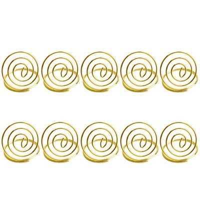 20Pcs Golden Menu Clips Holders Table Number Place Holders for Business and Home