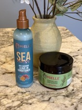 Mielle Rosemary Mint Hair Masque 12oz Sea Moss Leave-In Conditioner Set NEW