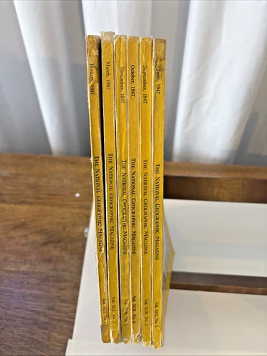 National Geographic Magazine  1947  set of 6