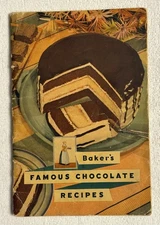Baker’s Famous Chocolate Recipes Frances Lee Barton 1936 Cookbook General Foods