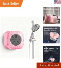 Mini Bluetooth Shower Speakers, Portable Wireless Speaker with Suction Cup, P...