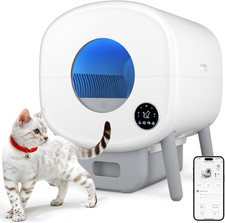 Cumrige Self Cleaning Litter Box, Large Capacity Automatic Cat Litter Box Self C