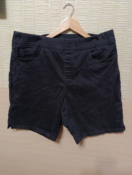Women DKNY Shorts Black Denim 52