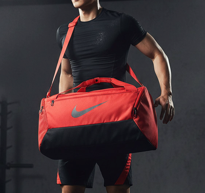 Nike Brasilia Duffle Training Bag Unisex Casual Sports Bag 41L Red