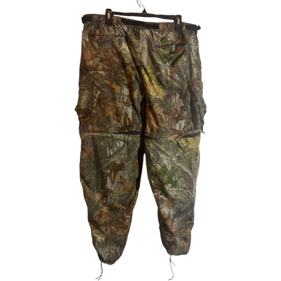 Remington Camo Convertible Cargo Pants Zip Off Shorts Realtree Timber Men's Sz L - Image 2 of 4