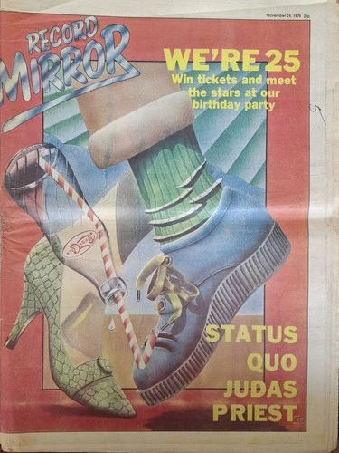Record Mirror 24th November 1979 Status Quo/Judas Priest/25th Anniversary Poster